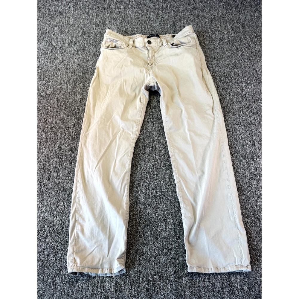 34 Heritage Charisma Comfort Rise Classic Jeans Mens 36x30 White Straight Leg